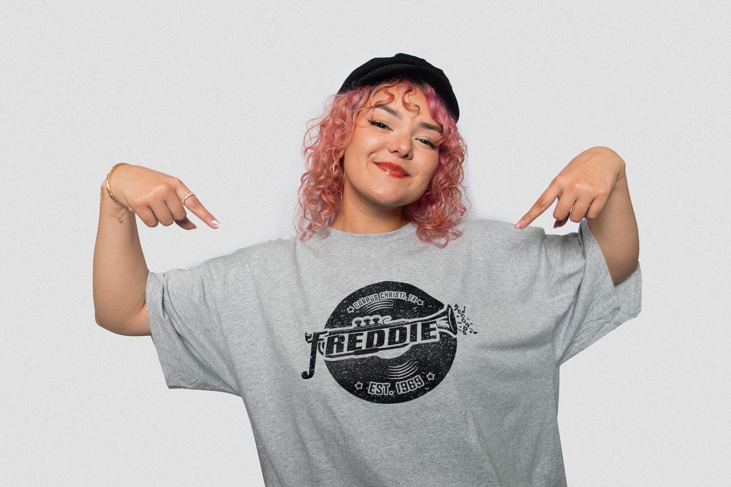 Freddie Records Est. 1969 T-Shirt- Heather Gray